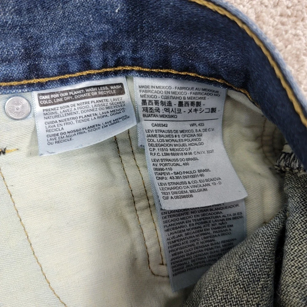Levi's 569 Loose‎ Straight Leg Jeans Dark Wash Denim Comfort Fit W40 L30